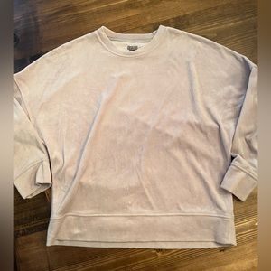 Aerie velour sweatshirt with oversized arms